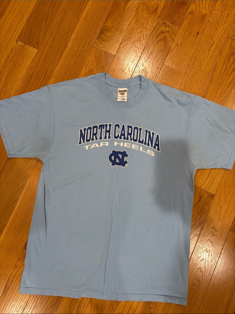 North Carolina Tar Heels Men's Light Blue Cotton T-Shirt